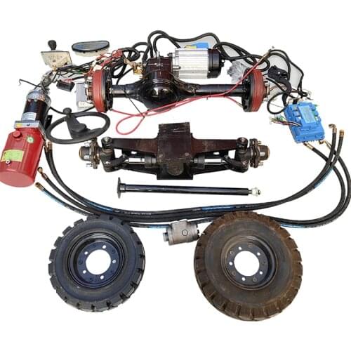 Custom-made electric four-wheel truck truck truck front and rear axle assembly handling logistics time-saving labor-saving heavy