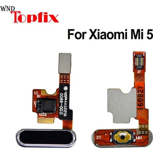 For Xiaomi Mi 5 Mi5 Home Button Fingerprint Ribbon Identification Sensor Flex Cable Mi 5 Home Button Replacement Parts