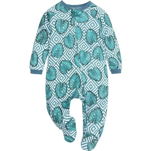 New Style Infant Jumpsuit Baby Cartoon Baby Clothing Newborn Cotton Zipper Rompers Spring Autumn Costumes Wrap Foot Cute Outfits