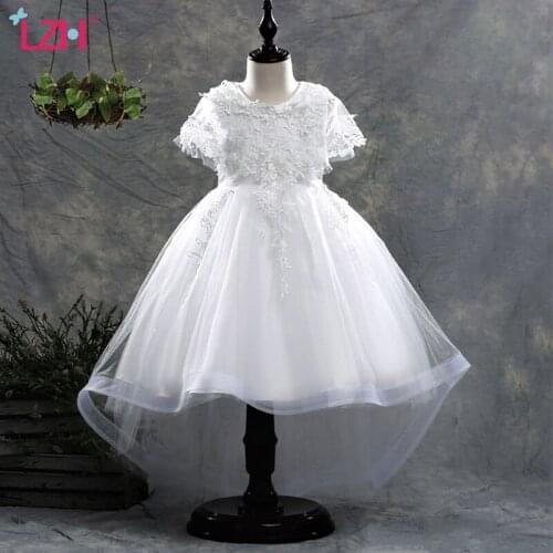 LZH 2021 Princess Dress For Girls Bridesmaid Dresses Baptism Clothes For Kid Princess Dress Childrens Wedding Party Dress 2-12T
