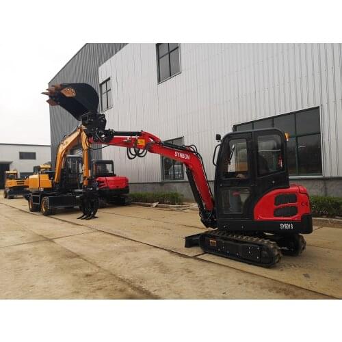 Mini 1.8Ton Small Digger Crawler Excavator New Designed Machine SY601.8