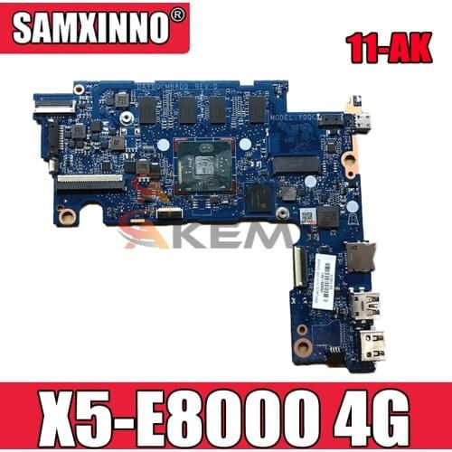 Laptop PC Motherboard Notebook for HP Stream 11-AK 11-AK1035NR DAY0QCMB8D0 L59929-601 DAY0QCMB8D0 Atom X5-E8000 4GB 32GeMMC