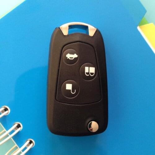 Flip Folding Key Shell For Ford Fiesta Mondeo C-Max S-Max Remote Key Case Fob 3 Buttons
