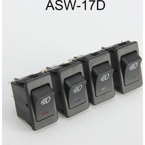 Automobile and Motorcycle Fog Light Switch LED ASW-17D 12V 35A 4Pin