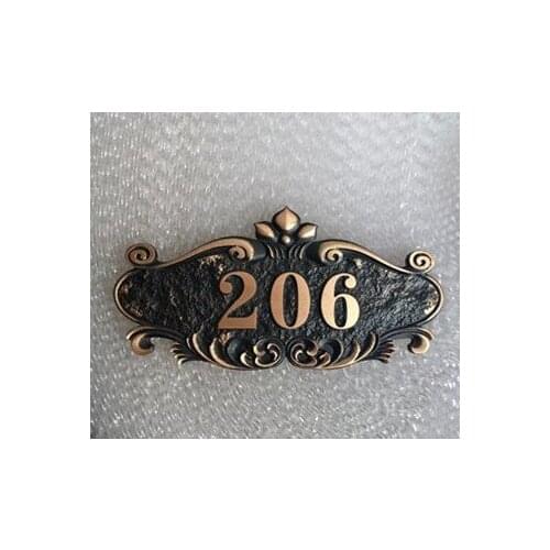 Personalized door number apartment Villa plate House European style door number, plates any letter, Hotel symbols