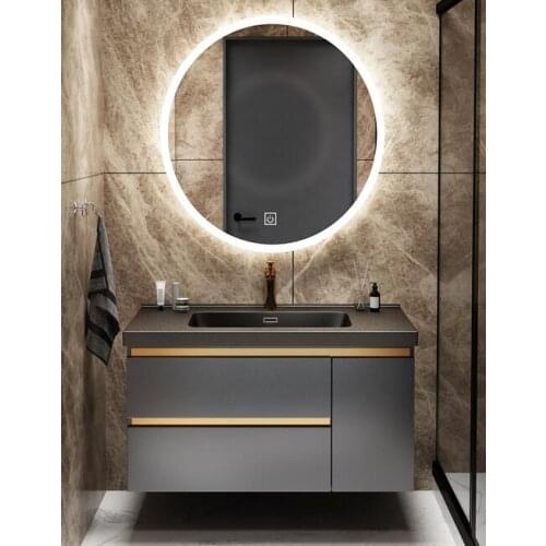 Bathroom cabinet combination toilet wash basin rock plate integrated basin 80 toilet wash stand 60cm70cm