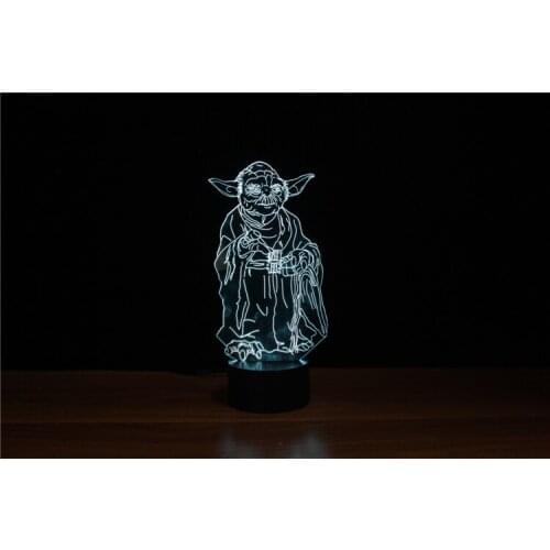 Christmas Promotional Products Movie Souvenir 3D Led Nite Light Movie Master Shape with FCC/UL Certificate