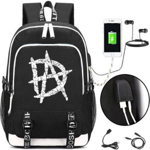 Deans Ambrose Bag Backpack w/ USB Fashion Port/ Lock Headphone School Bag Casual Teenagers Student Book Travel Laptop Bag