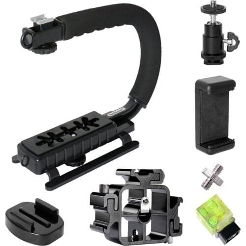 Camera Steadycam Mount Hand Grip C Stabilizer Bracket Low Position Shooting Rig