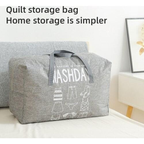 Foldable Storage Bag For Quilt Clothes Organizer Closet Heavy Duty Extra Large Moving Bags With Zipper Handle Containers Totes