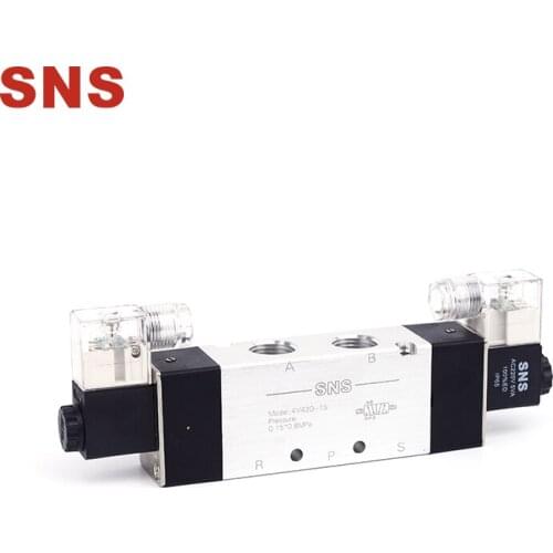 SNS 4V420-15/DC24V 5/2 Port 1/2 Inlet Double Coils Pilot-Operated Electric Solenoid Valve