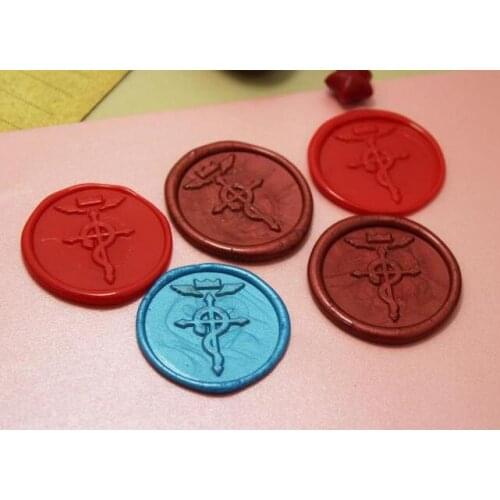 Cartoon animation logo signs New wax seal Metal head DIY Scrapbooking wax stamp copper head, vintage gift Fullmetalalchmist