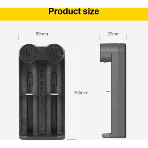 Yonii21700 battery charger 3.7V18650 smart dual slot 26650 18350 32650 21700 26500 Ni-MH/Ni-Cd rechargeable battery charger
