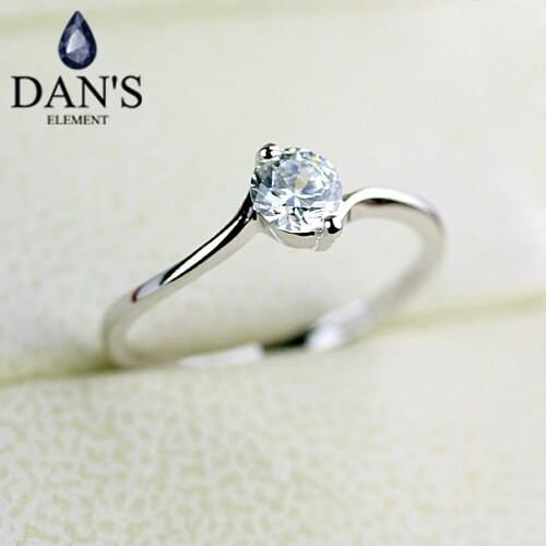 Dans Element Austrian Crystals Round Rings for Women healthful Anti Allergies #RG91444
