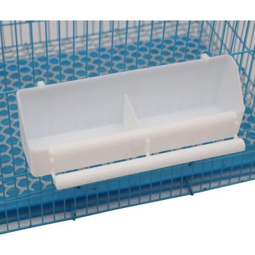2pcs Pet Bird Water Feeder Cup Standing Frame Poultry Pigeon Plastic Food Feeder Device for Parrots Budgie Quail Cages Feed