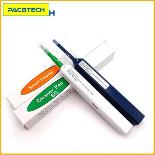 2pcs One-Click Cleaner Optical Fiber Cleaner Pen Cleans 2.5mm SC FC ST and 1.25mm LC MU Connector Over 800 Times