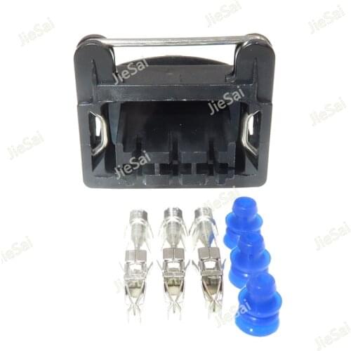 3 Pin 3.5mm Auto Waterproof Plug Connector Wire Cable Socket For Car Motorcycles