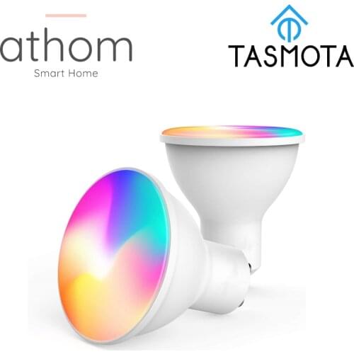 ATHOM pre Flashed TASMOTA Smart Colour Bulb ESP8285 works with Home Assistant 4.5W GU10