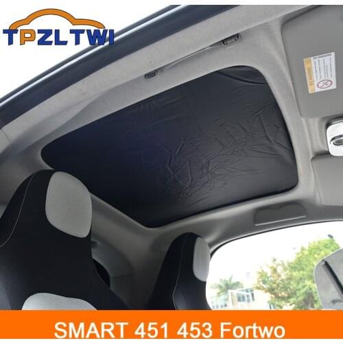 Auto Sunroof Sunshade Car Interior Curtain Black For Smart 451 Fortwo Smart 453 Fortwo Car Styling Accessories
