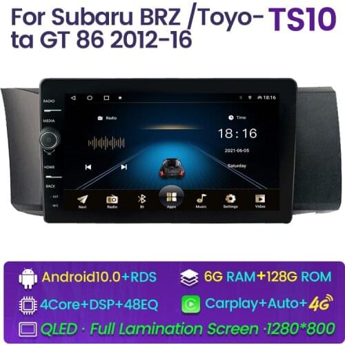 Android 10 Car Radio Player For Subaru BRZ/Scion FRS/Toyota-GT86 GPS Navigation Carplay Auto head unit 6G+128G WiFi 4G LTE QLED
