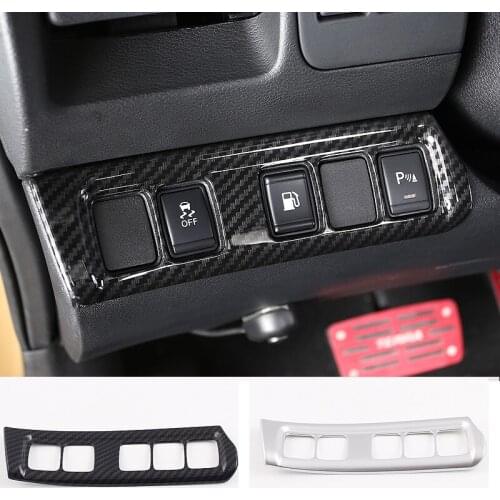 Car styling Inner Centre Control Decoration Cover Molding Multifunction Headlight Button Frame Trims For Nissan Terra 2018 2019