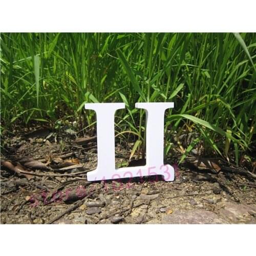 Russian alphabet Letter Home Decor Decoration thick artificial Wood Wooden White Letters 15cm alphabet Wedding Birthday
