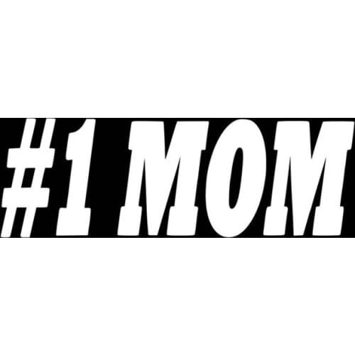 Black/Sliver #1 Mom Car Decal Mothers Day Gift Vinyl Art Pattern Art Car Body Waterproof Truck Rear windshield New S1233