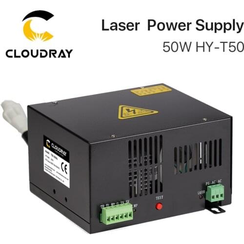 Cloudray 50W CO2 Laser Power Supply for CO2 Laser Engraving Cutting Machine HY-T50 T / W Series