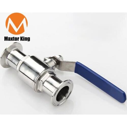 MK 3/4"-1-1/4" 19/25/32/38mm SS304 Stainless Steel 2-Way Sanitary Ball Valve Tri Clamp Ferrule Type For Homebrew Diary Product