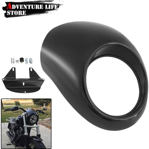 Motorcycle Head light Mask Headlight Fairing Front Cowl Fork Mount For Sportster Dyna XL 883 XL 1200 XL883 XL1200 Accessories