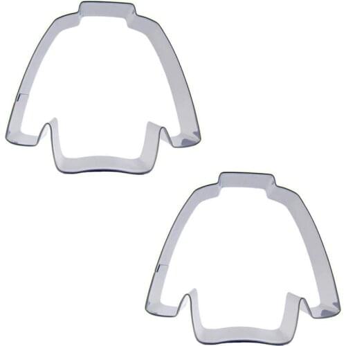Long sleeved t-shirts shape 2 piece biscuit cutting molds, baking tools, cake decorating soft candy tools