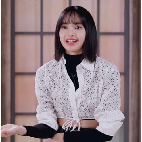 Kpop Korean Celebrity Summer Slim White Shirts Women Party Sexy Blouse Cardigan Lace Drawstring Hollow Lady Blouses Elegant Tops