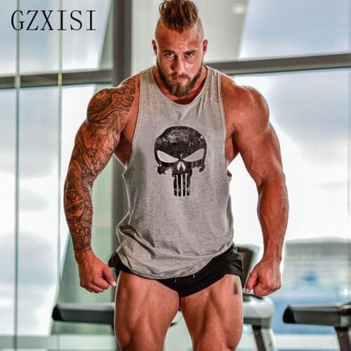 Mens Gym Bodybuilding Stringer Tank Top Muscle Workout Shirt Fitness Sleeveless Vest