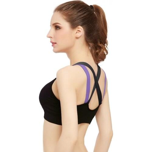 New sales Sexy Ladies underwear bras back crucifix quick-motion shock fitness huge push up chest tight body care breast bra