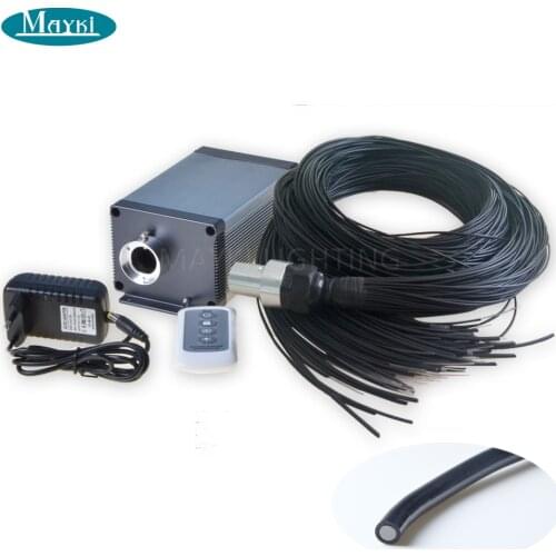 Maykit Market Style Sauna Fiber Optic Light With 1.5mm 2m Flexible End Emit Fiber 5W Color Change Light Engine Remote Control