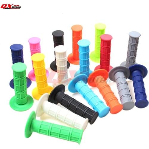Full Waffle Grips Handlebar Handle Bar Rubber Grips For MX Motocross Jet Ski PWC Off Road ATV ATC Moped Dirt Pit Bike