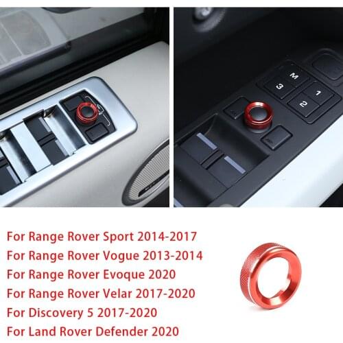 Car Rear View Mirror Adjustment Knob Decorate Cover Trim,For LandRover Defender,Discovery 5,Range Rover Sport&Evoque&Velar&Vogue