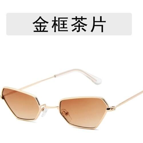 Women Retro Classic Small polygon Sunglasses Men Brand Designer Sun Glasses Vintage Metal Frame Gradation Eyewear UV400