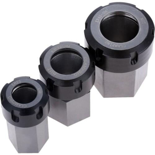 Spot Supply HEX-ER40 Hexagonal ER25 ER32 Conversion Set Fixture Post Hexagonal 5C Chuck