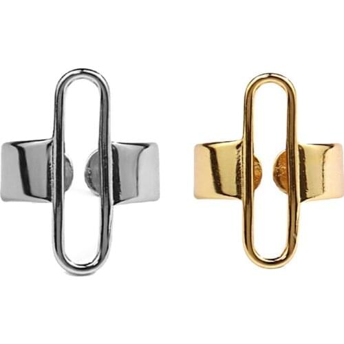 Paper Clip Open Ring Wide Hollow Designer Classic Jewelry Fashion Pin Finger Rings For Women