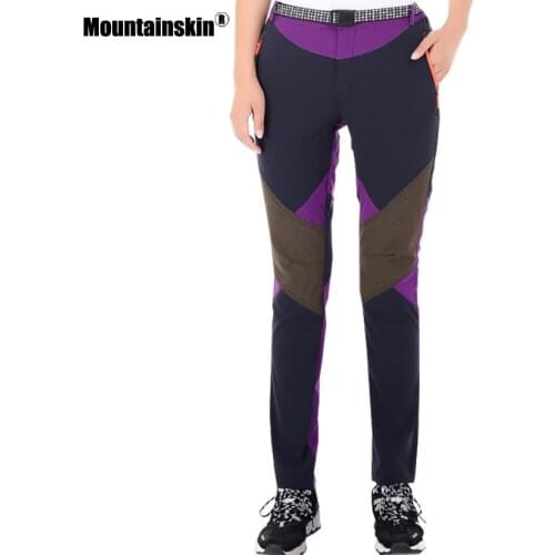 Mountainskin Summer Womens Quick Dry Hiking Sports UV Pants Breathable Elastic Outdoor Trekking Camping Fishing Trousers VB054