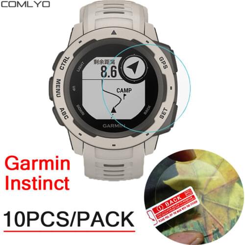 10PCS PACK For Garmin Instinct Tactical tempered glass Screen Protector 9H Premium Film Anti Scratch Anti-shatter Smart Watch