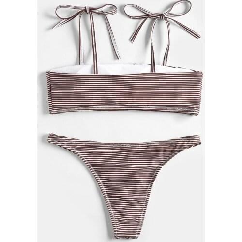 2021 Sexy Push Up Swimwear Women Swimsuit Low Waist Two Pieces Bathing Suit