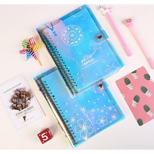 A5 20 Holes Laser Notebook Planner Organizer Binder Books Journal Sketchbook Accessories Diary School Office Supplies Notebook