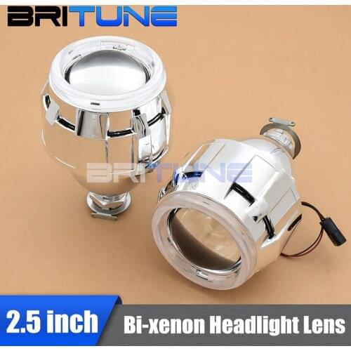 Britune H7 Projector Headlight Bi-xenon Lens Tuning 2.5 inch Mini WST H1 HID LED Bulb For H4 Car Lights Accessories Retrofit DIY