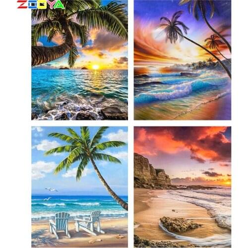 Diy Full Drill Crystal Diamond Embroidery Landscape Sunset Diamond Painting Beautiful Sunset 5D Diamond Mosaic Paintings 4JM156
