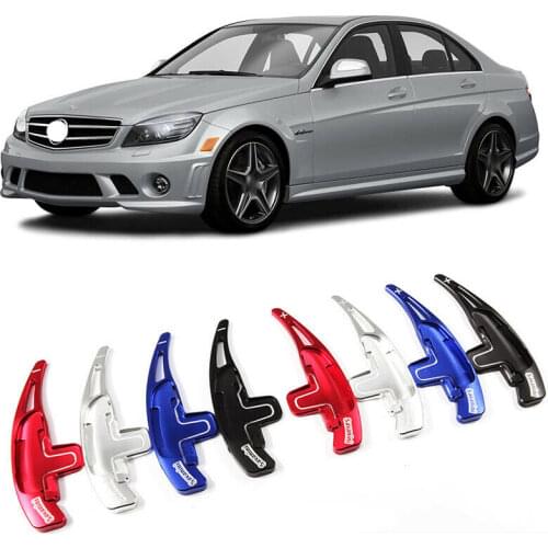 Savanini Alloy Add-On Steering Wheel DSG Paddle Shifters Extension For Mercedes Benz C63 AMG 2009-2014