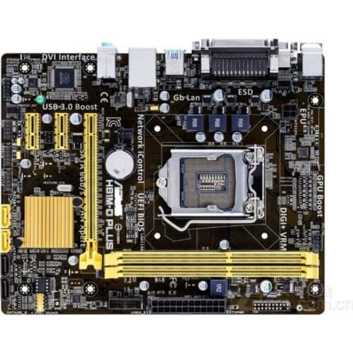 Asus H81M-D PLUS Desktop Motherboard LGA 1150 DDR3 for I3 I5 I7 CPU USB2.0 16GB H81 Original motherboards used sales