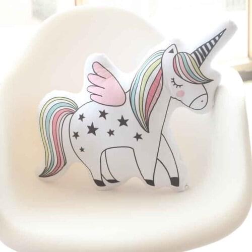 Kawaii Unicorn Plush Toy Soft Icecream Plush Pillow Soft Cat Animal Shaped Doll Baby Kids Bedroom Decoration Kids Gift To
