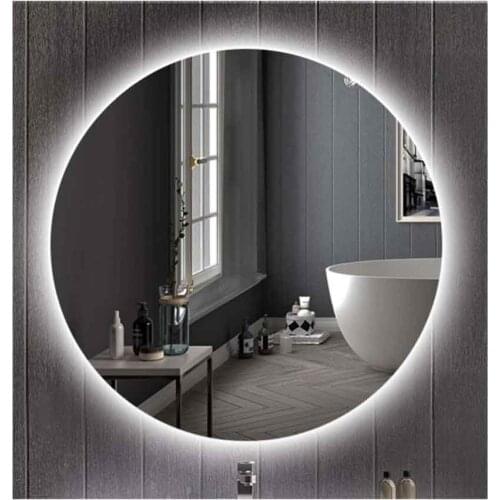 CustomGlass round wall mirror with led lighting in various measurements with Circular shape